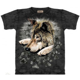 "Wolf in Dye Paw" Kinder T-Shirt in Grösse S