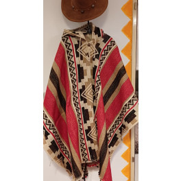 Poncho aus Ecuador "The Andes" 100 % Wolle