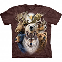 "Northern Wildlife Collage" T-Shirt von The Mountain