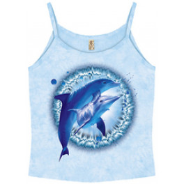 "Dolphin Batik" Spaghettiträger-Shirt Girls