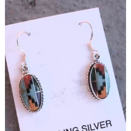 Ohrringe Multicolor Inlay