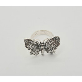 Statement Ring mit grossem Schmetterling