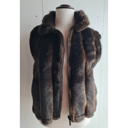 Faux Fur Weste  für Damen "Mink" Nerzoptik