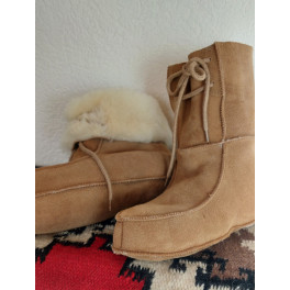 Sheepskin (Lammfell) Moccasin Hausschuh für Damen und Herren "Cheminee"