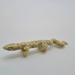 Krafttier Eidechse- Steinschnitzerei, aus Jaspis