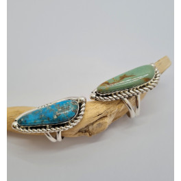 Türkis Ring der Navajo in 2 Farben, Grössen
