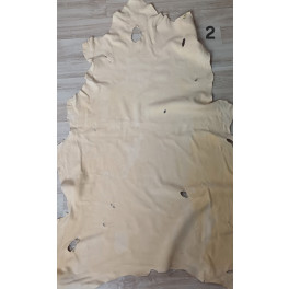 Hirschleder (Buckskin) naturgegerbt B-Qualität