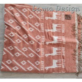 Original Ecuador Decke "Inca" Wollmischung-Lama Design