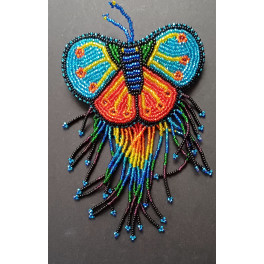 Schmetterling Haarspange Beadwork "Butterfly"