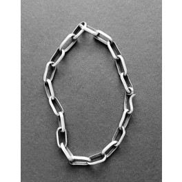 Grobes Silber Gliederarmband für Herren 