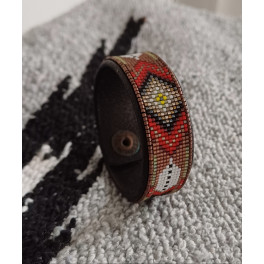 Armband mit Perlenarbeit, indianische Handarbeit in XS