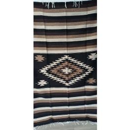 Gewobene, original mexikanische Decke -schwarz