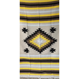 Gewobene, original mexikanische Decke-gelb