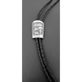 Bolo Tie Vintage Navajo "Storyteller"