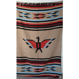 Gewobene, original mexikanische Decke/Wandteppich "Thunderbird"