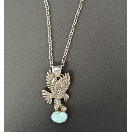  Eagle Anhänger Navajo, sehr klassisch, mit hellem Türkis