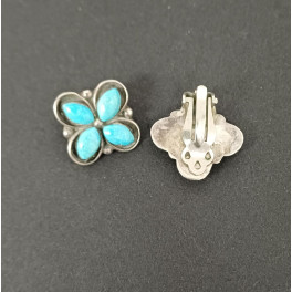 Ohrclips Türkis Zuni