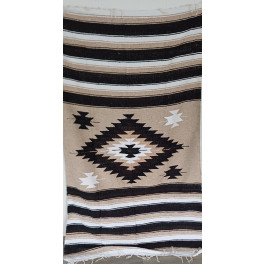 Gewobene, original mexikanische Decke-beige