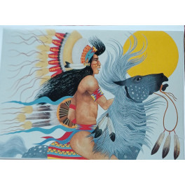 Kunstdruck Karte "Wind Rider"