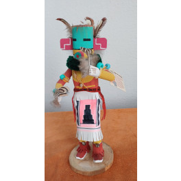 Kachina mit echten Federn und vielen Details