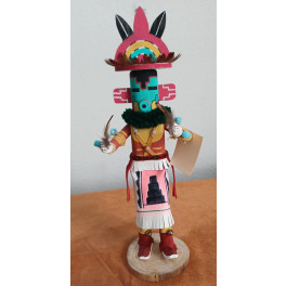 Kachina mit echten Federn und vielen Details