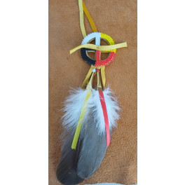 Haarschmuck Beadwork "4 Directions" der Mohikaner