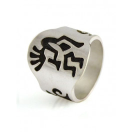 Ring mit Kokopelli Motiv