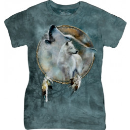 "Wolf Spirit Shield" Damen T-Shirt figurbetont