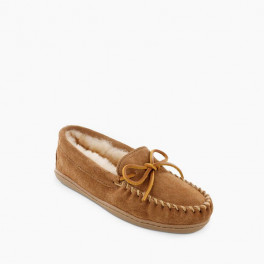 Winter Sheepskin (Lammfell) Damen Moccasin mit Sohle