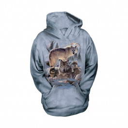 "Wolf Family" Hoodie (Kapuzen-Sweatshirt) für Kinder von The Mountain 