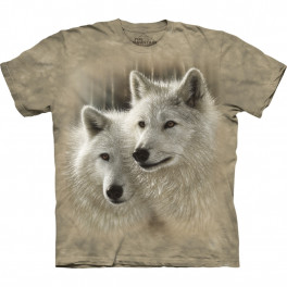 "Sunlit Soulmates" Wolf T-Shirt für Kinder