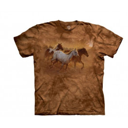 "Gold Run Horse" - T-Shirt von The Mountain