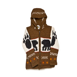 Kid's Strick Jacke "Bear-Paw"