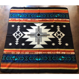 Original Ecuador leichte Decke, flauschig "Chakana"