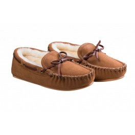 Sheepskin (Lammfell) Moccasin Hausschuh für Damen und Herren "Dakota"  