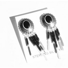 Ohrstecker "Dangles" -schwarz