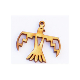 Holzamulette Symbole der Indianer-Donnervogel Motiv