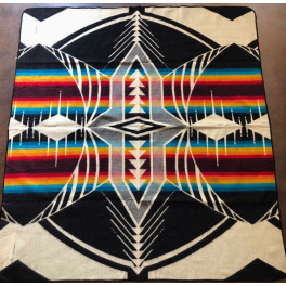 Original Ecuador, kleinere, leichte Decke, flauschig "Dreams of Rainbows"