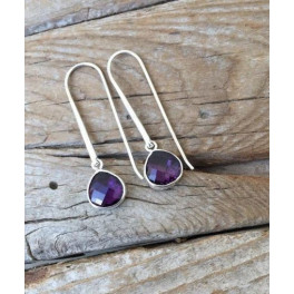 Geburtsstein Ohrringe - in -Amethyst