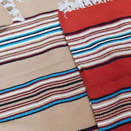 Gewobene Decke/Teppich "Pow Wow"  im mexikanischen Stil