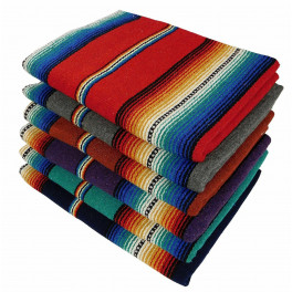 Gewobene Decke SERAPE STRIPE in vielen Farben