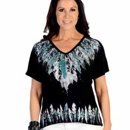 "Many Feathers" Damen T-Shirt 