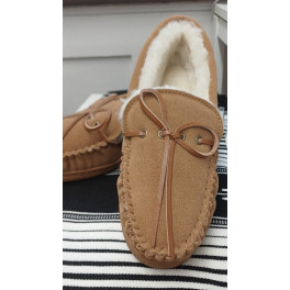 Sheepskin (Lammfell) Moccasin Hausschuh für Damen und Herren "Farmer"  