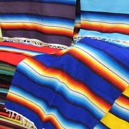 Regenbogen Decke (medium) im mexikanischen Stil, Serape