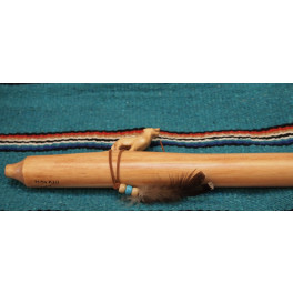 Flöte "Howling Wolf" -indianische Handarbeit, Navajo