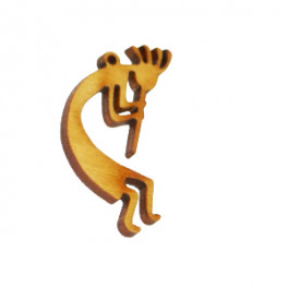 Holzamulette Symbole der Indianer-Kokopelli Motiv-