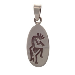 Längliches Amulett Kokopelli