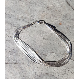 Liquid Silver Armband mit 10 Strängen