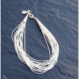 Liquid Silver Armband mit 20 Strängen