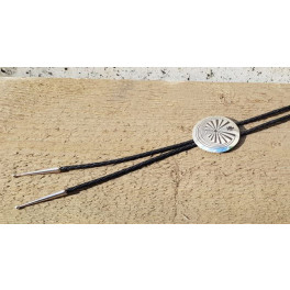Bolo Tie "Man in the Maze", Navajo